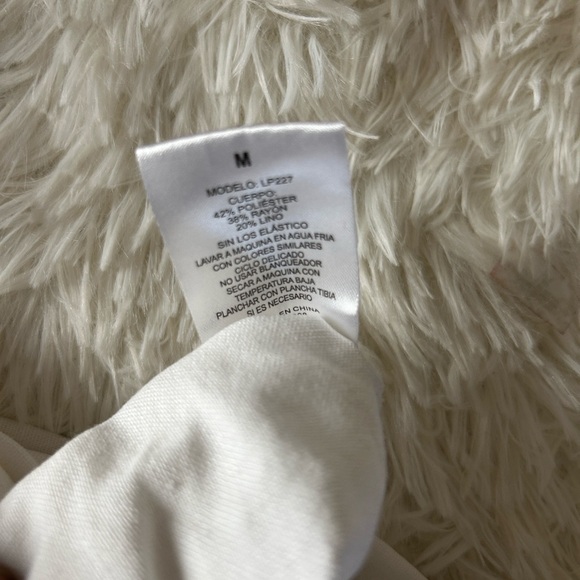 Guess White Wide-Leg Drawstring Cargo Pants - Picture 14 of 14